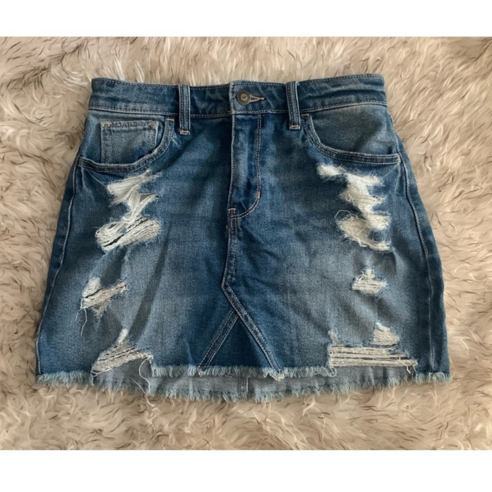 NWT Hollister High Rise Denim Skirt